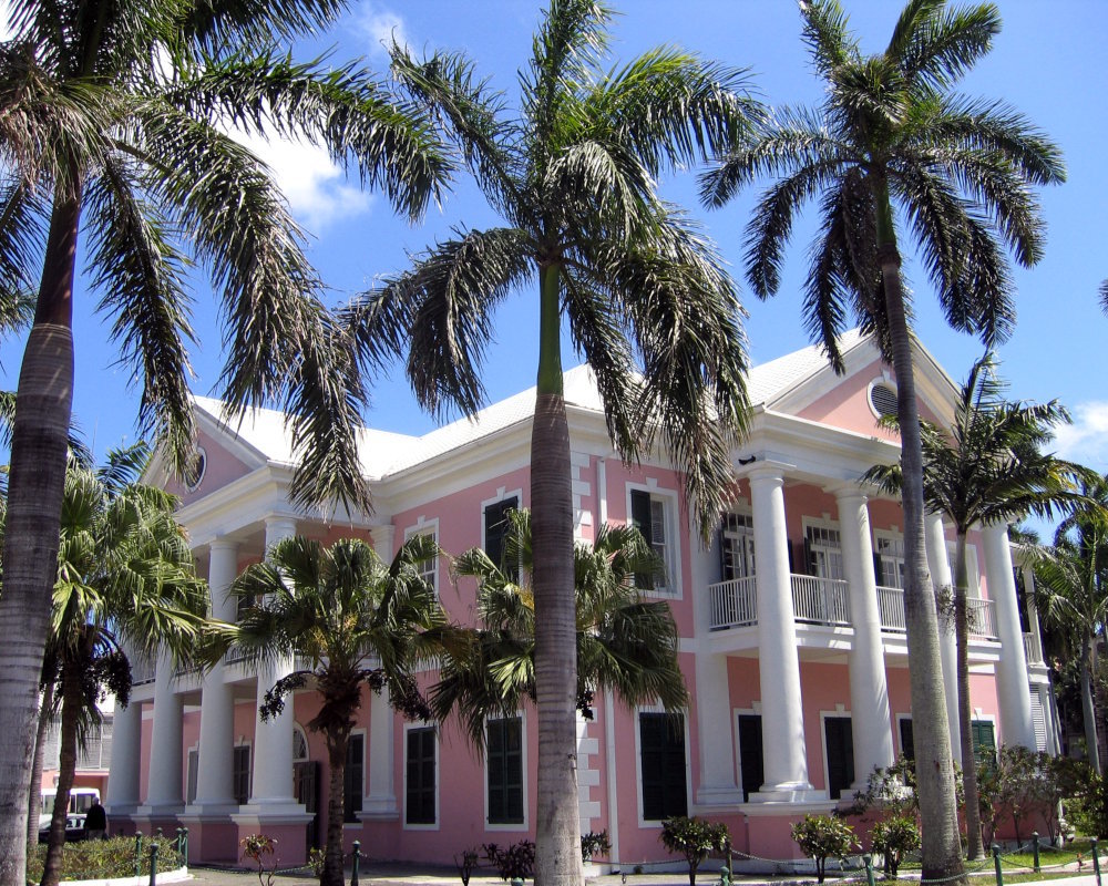 Government House à Nassau, bâtiment historique emblématique des Bahamas situé sur l'île de New Providence