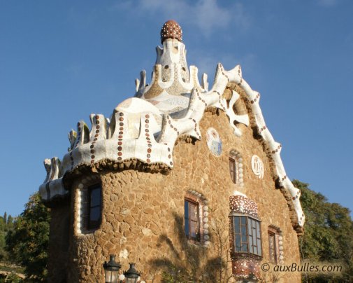 Park Güell is located on the heights of Barcelona Park Güell is located on the heights of Barcelona