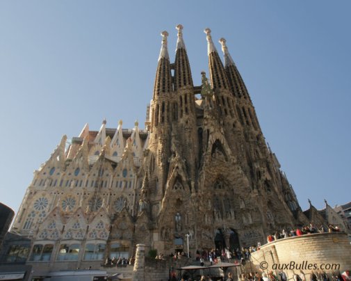 The Sagrada Familia designed by architect Gaudí is an iconic landmark in Barcelona, Spain The Sagrada Familia designed by architect Gaudí is an iconic landmark in Barcelona, Spain