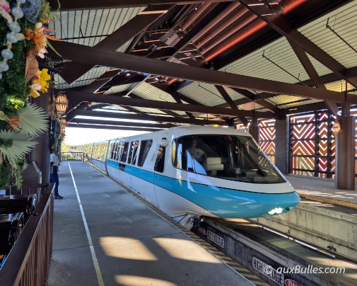 La station du monorail au Disney's Polynesian Village Resort