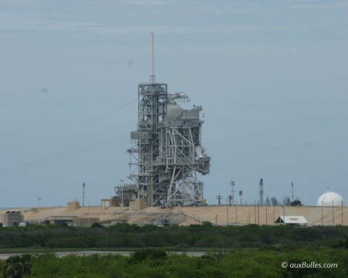 Launch pad 39A at Cape Canaveral, the birthplace of the Apollo programs and the space shuttle