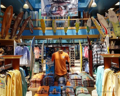 Inside the Ron Jon Surf Shop in Cocoa Beach