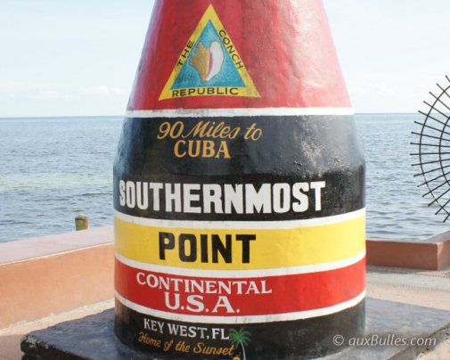 Key West island is the southernmost point of the United States, only 90 miles from Cuba by sea !