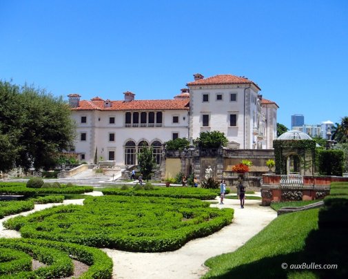 La somptueuse villa Vizcaya de style Renaissance avec ses jardins