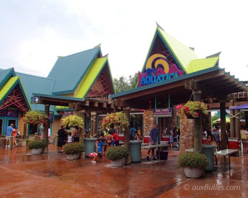Aquatica water park entrance in Orlando, Florida