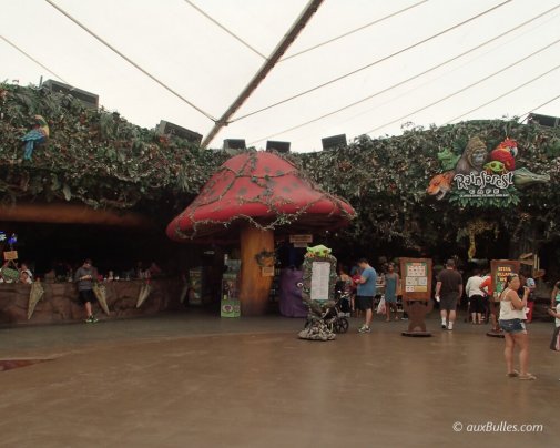 The Rainforest Café offers an immersive experience in a jungle-themed setting The Rainforest Café offers an immersive experience in a jungle-themed setting