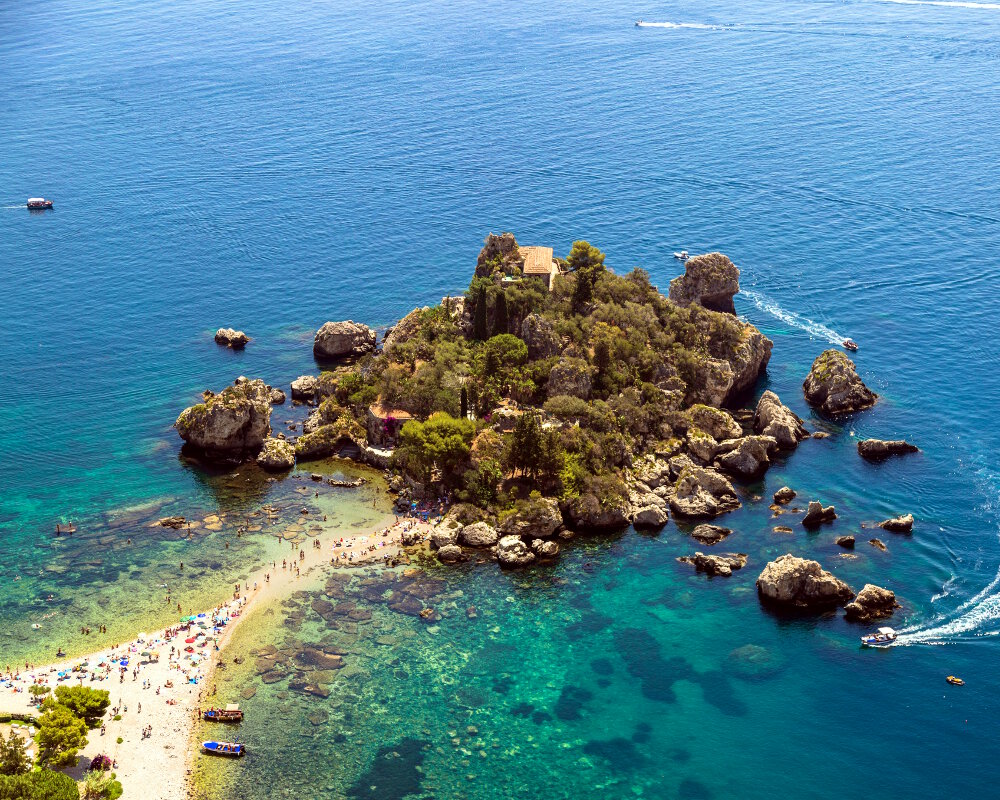 L'ile Isola Bella (Mer Méditerranée)