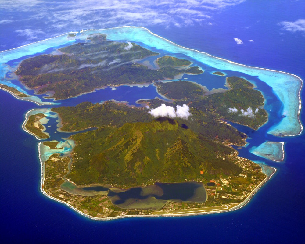 L'île de Huahine (Océan Pacifique)